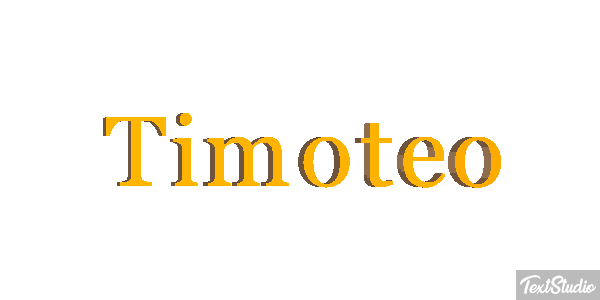 Timóteo Text effect