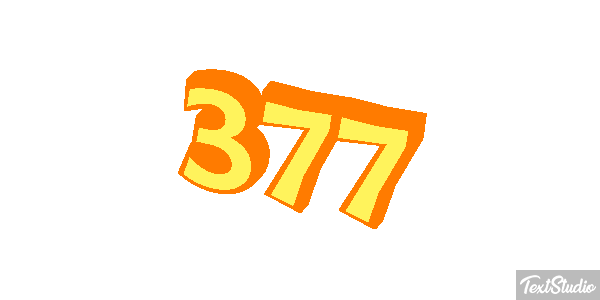 377 Text effect