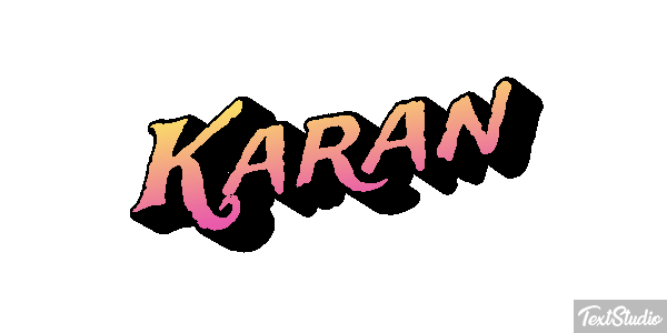 Karan Effet de texte