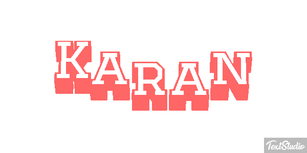 Karan Effet de texte