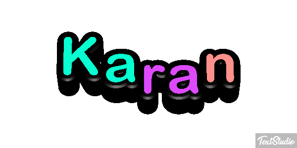 Karan Effet de texte