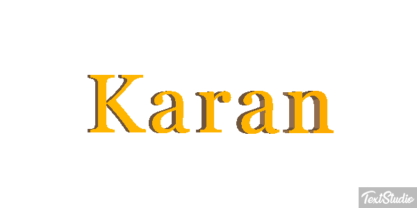 Karan Effet de texte