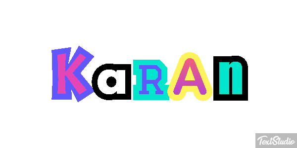 Karan Effet de texte