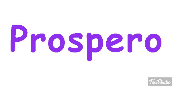 Prospero Effetto testo
