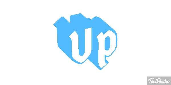 Up Efeito do texto