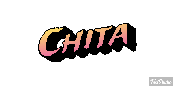 Chita Efeito do texto