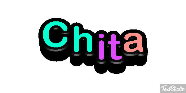 Chita Efeito do texto