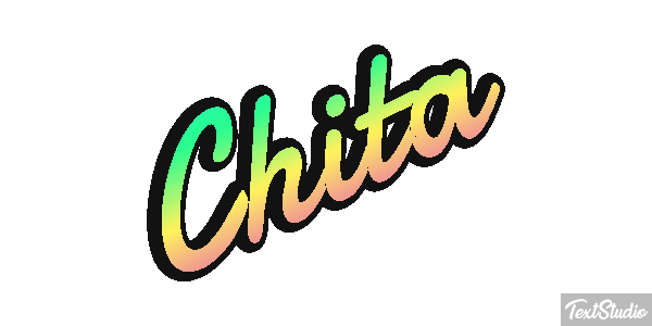 Chita Efeito do texto