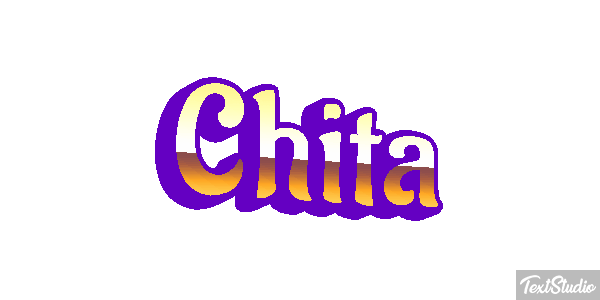 Chita Efeito do texto