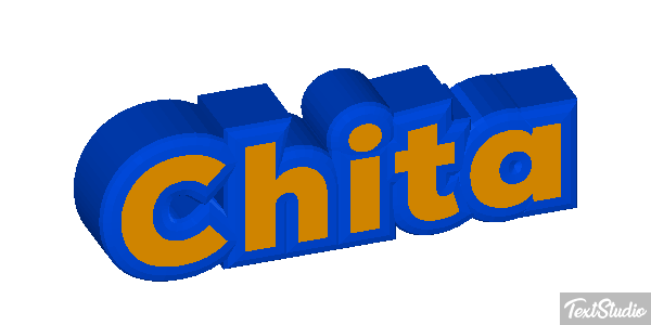 Chita Efeito do texto