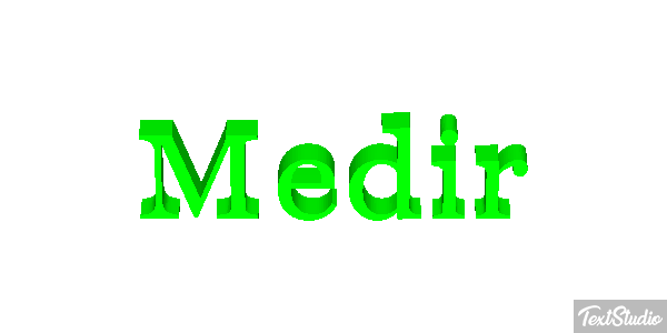 Medir Text effect