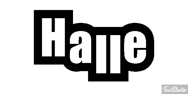 Halle Effet de texte