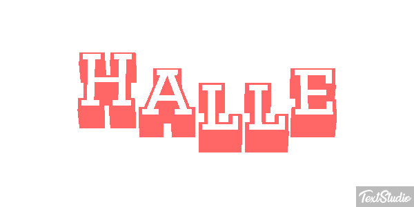 Halle Effet de texte
