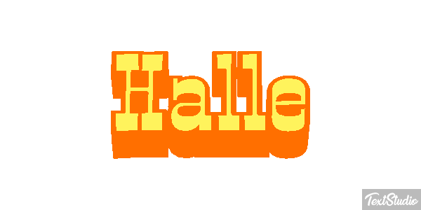 Halle Effet de texte