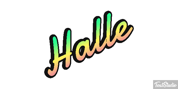 Halle Effet de texte