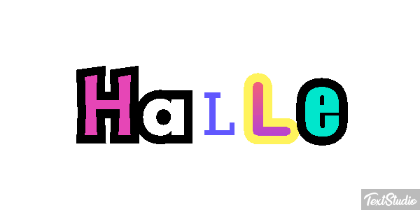 Halle Effet de texte