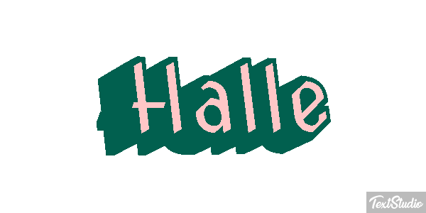Halle Effet de texte