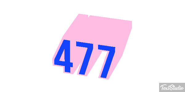477 Texteffekt