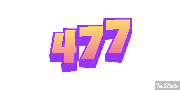 477 Texteffekt