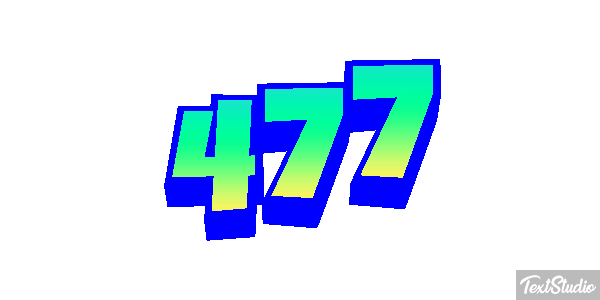 477 Texteffekt