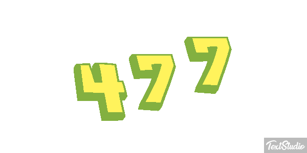 477 Texteffekt