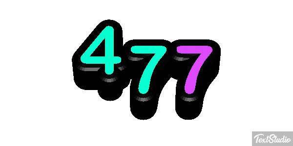 477 Texteffekt