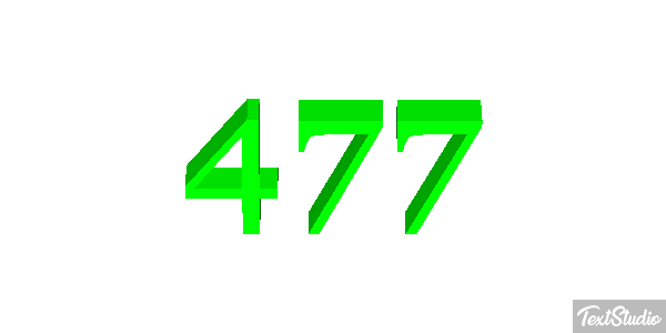 477 Texteffekt