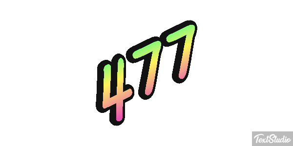 477 Texteffekt