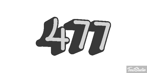 477 Texteffekt
