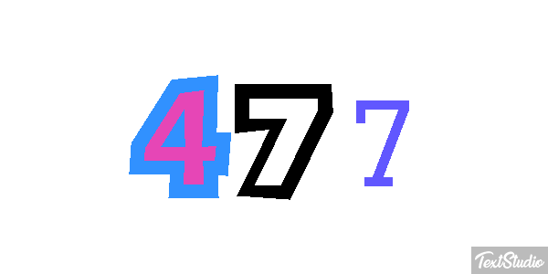 477 Texteffekt
