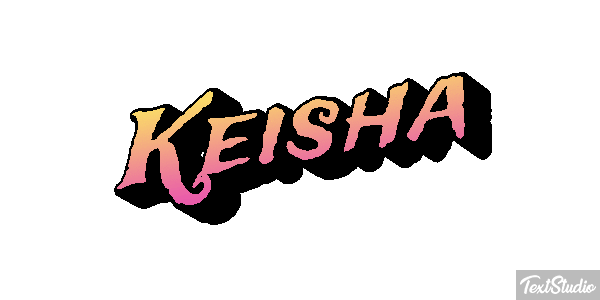 Keisha Tekst effect