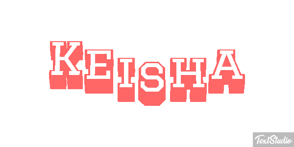 Keisha Tekst effect