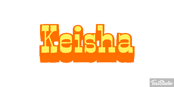 Keisha Tekst effect