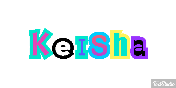 Keisha Tekst effect