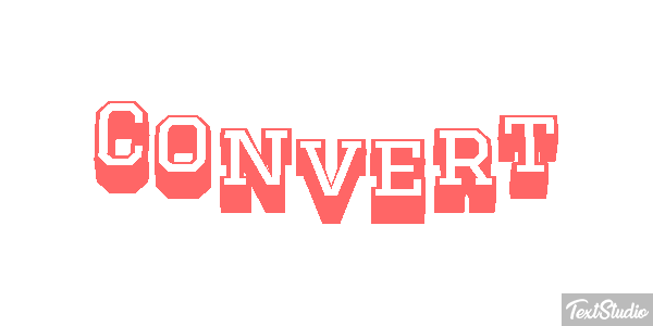 Convert Texteffekt