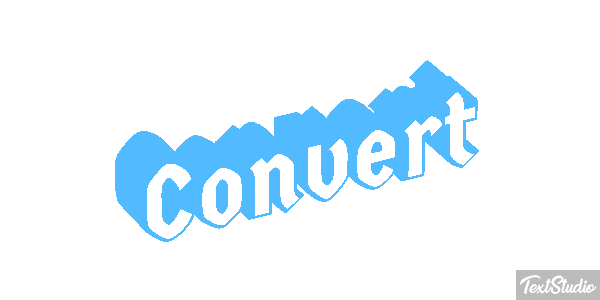 Convert Texteffekt