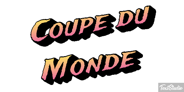 Coupe du Monde Efecto de texto