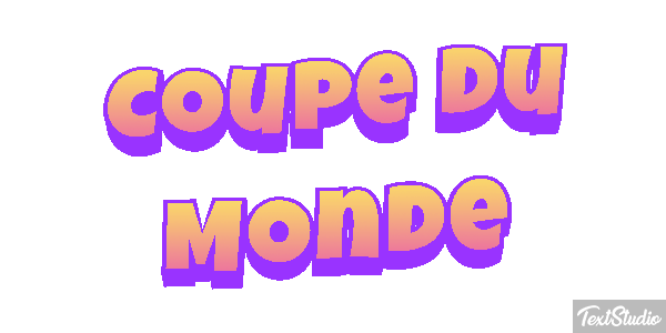 Coupe du Monde Efecto de texto