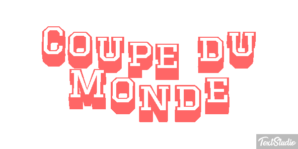 Coupe du Monde Efecto de texto