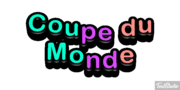 Coupe du Monde Efecto de texto