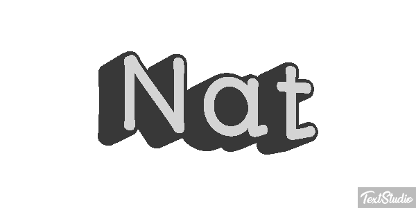 Nat Efecto de texto