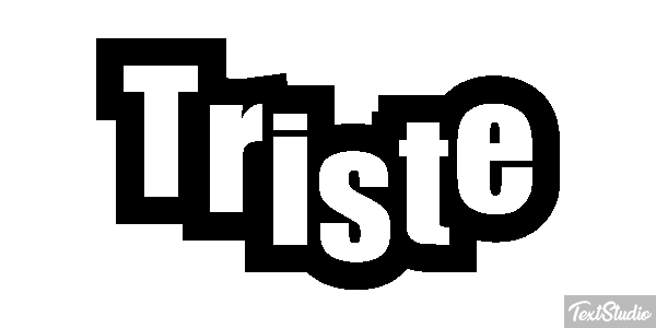 Triste Text effect