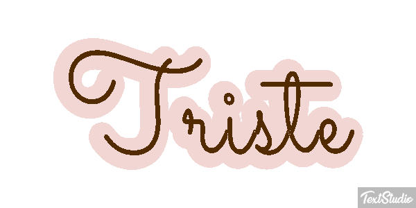 Triste Text effect