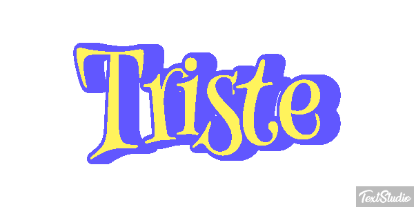 Triste Text effect
