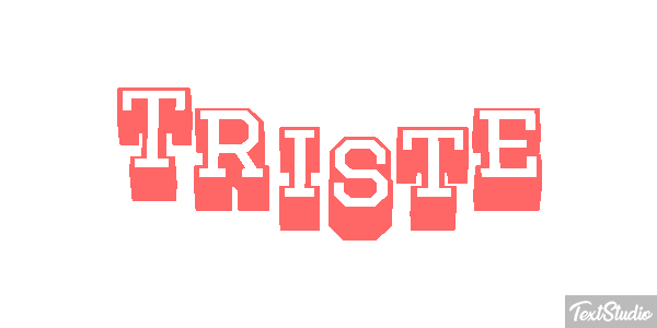 Triste Text effect