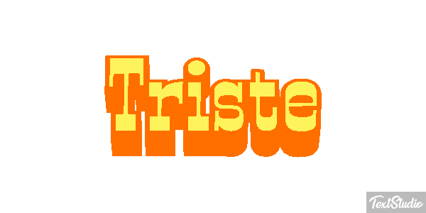 Triste Text effect