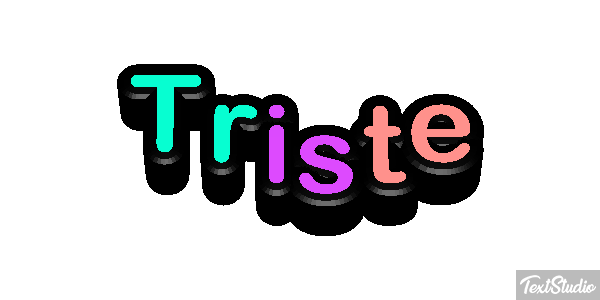 Triste Text effect