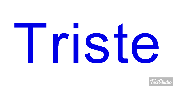 Triste Text effect