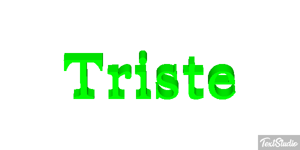 Triste Text effect