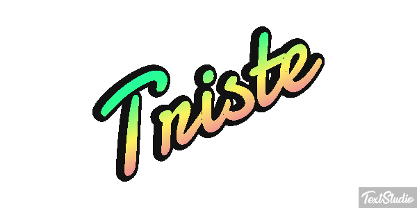 Triste Text effect